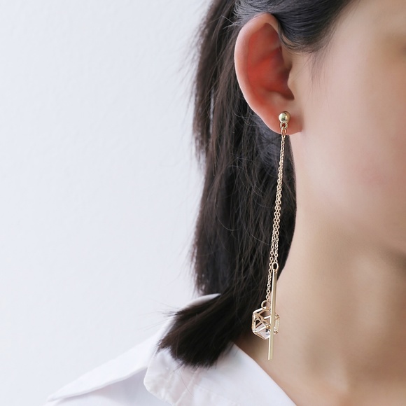 Clearance🔥Diamond and String Earrings - Picture 3 of 9